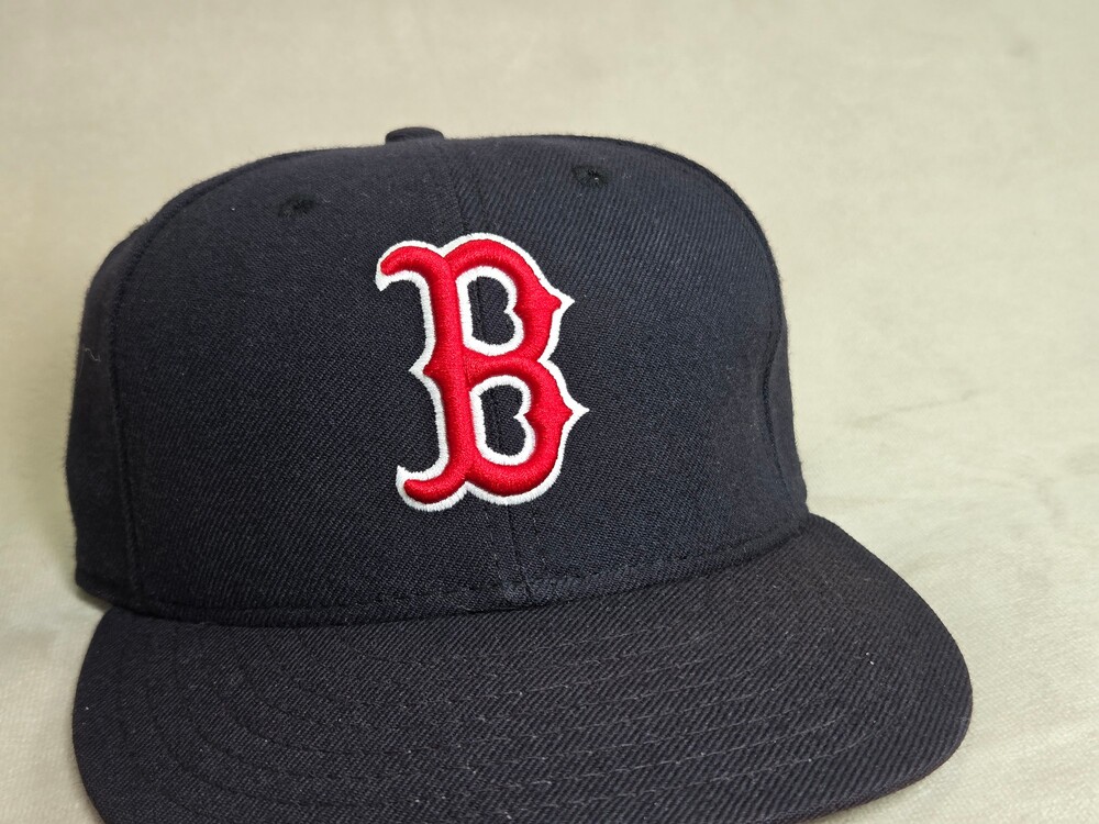 Vtg Y2K New Era MLB Boston Red Sox Fitted Cap Size 7 56cm Black Grey Bottom 5950